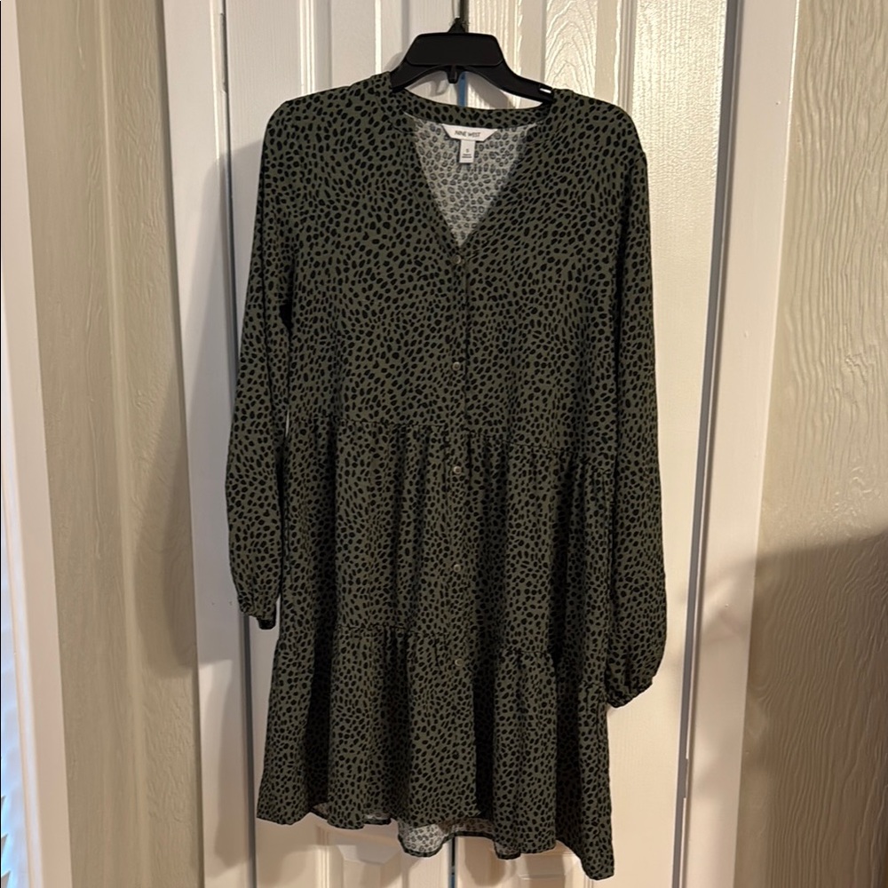 Green Patterned Nine West Dress